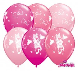 Balon 11" QL Minnie pastel mix