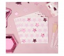 Serwetki papierowe Little Star Pink, różowe gwiazdki , rozm. 33x33 cm, 16 szt.