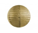 Lampion papierowy, złoty, 20cm