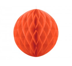 Kula bibułowa, pomarańcz, 20cm