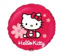 Balon foliowy 18" FX - "Hello Kitty z kwiatkami" (okrągły)